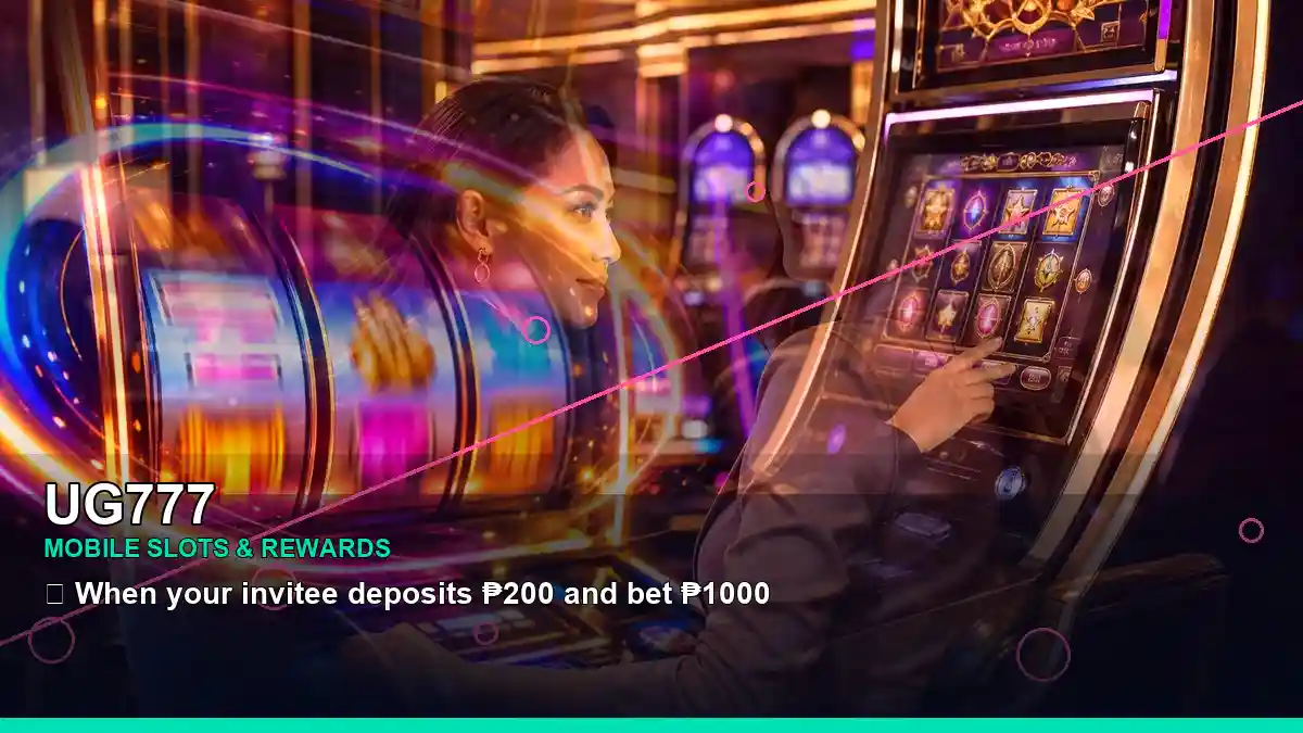 Philippine casino guide featuring a layered collage of party-themed online slots and an adult Filipina host