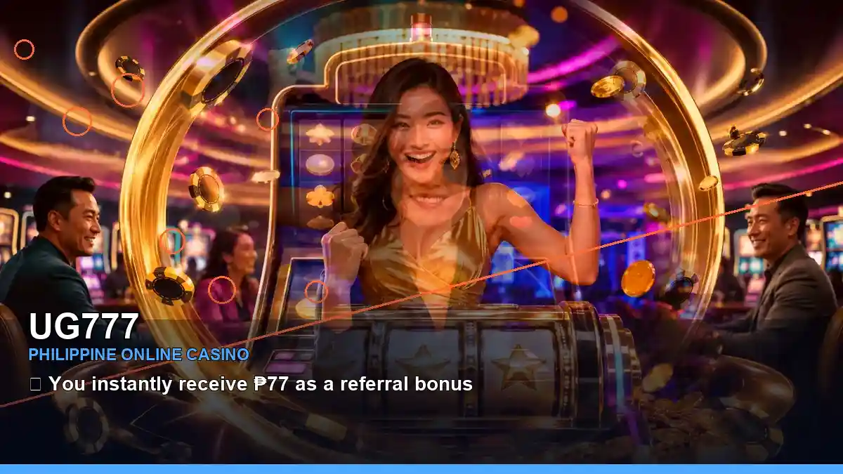 UG777 casino reels and bonus games presented in a centred layout for Philippine players
